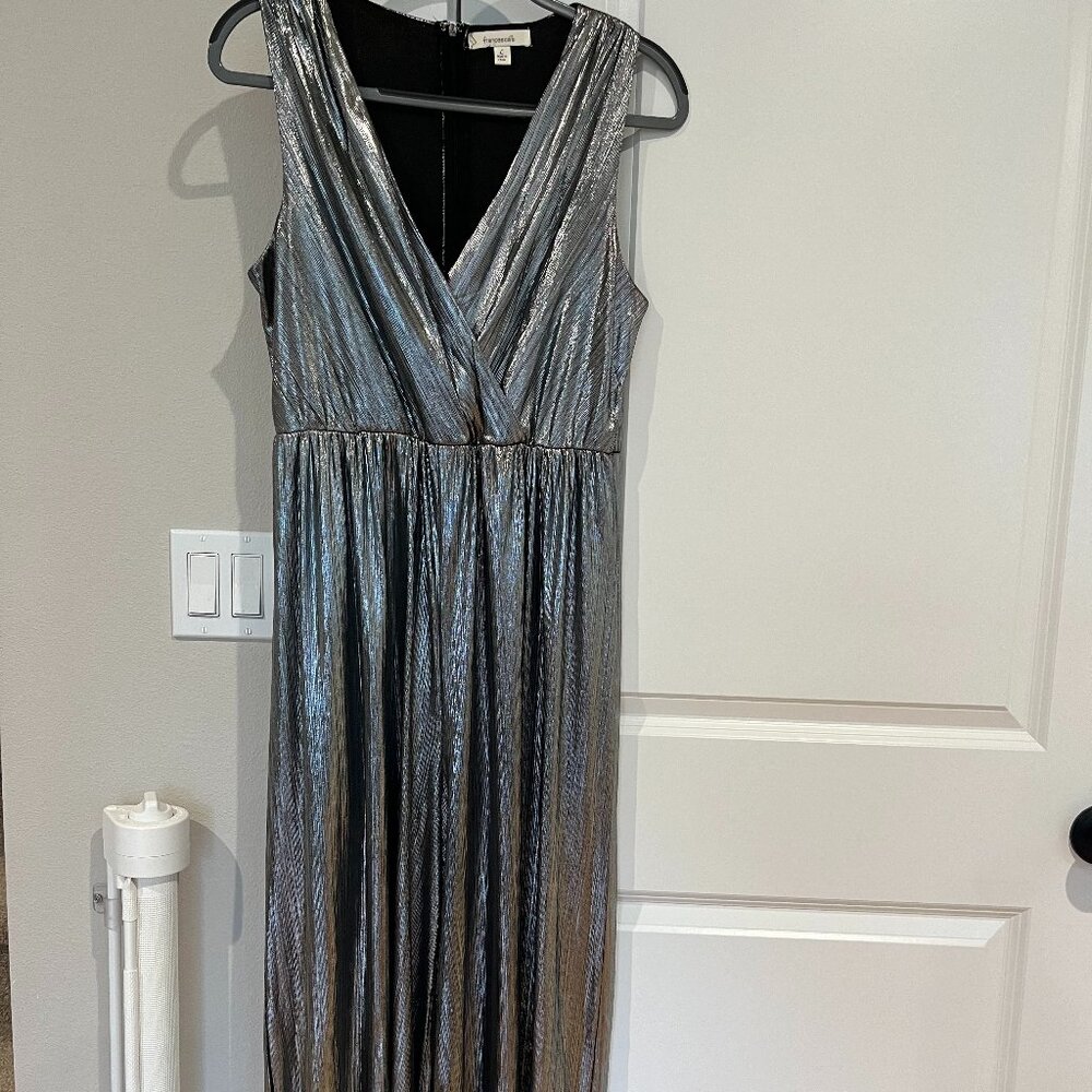 Francesca's | Silver Jumpsuit | Size Large